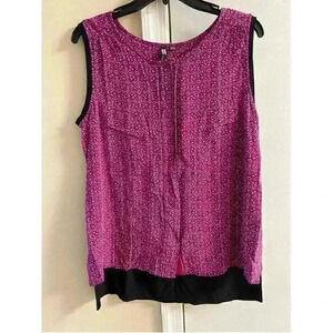 Kut From The Kloth Pink Sleeveless Double Breasted Blouse Medium